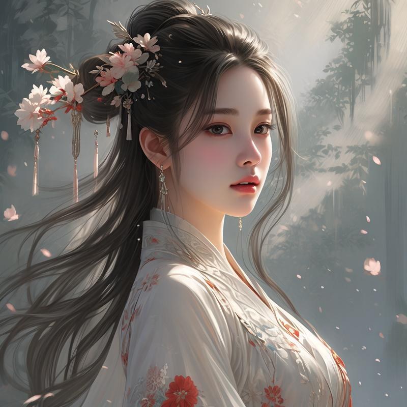 粉黛漫画 古风精选 花枝封面